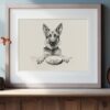 German Shepherd Portrait Fine Art Print