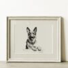 German Shepherd Portrait Fine Art Print