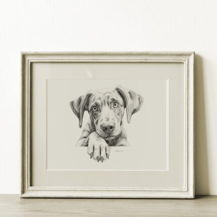 German Shorthaired Pointer Portrait Fine Art Print