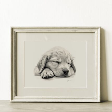 Golden Retriever Portrait Fine Art Print