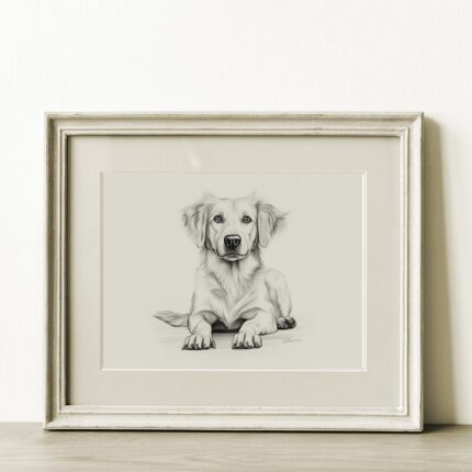 Golden Retriever Portrait Fine Art Print