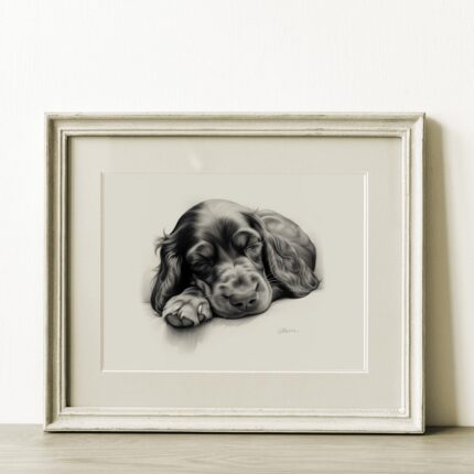 Gordon Setter Portrait Fine Art Print