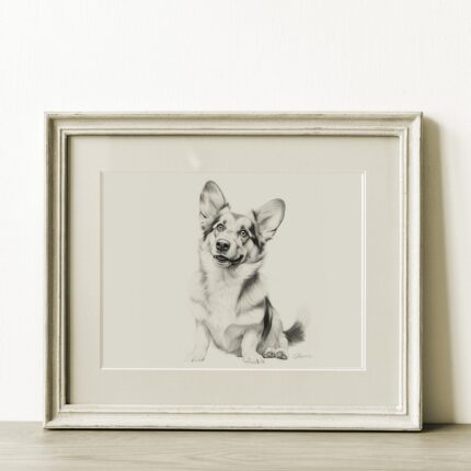 Corgi Portrait Fine Art Print