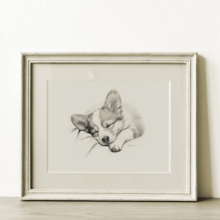 Pembroke Welsh Corgi Portrait Fine Art Print