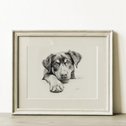 Rottweiler Portrait Fine Art Print