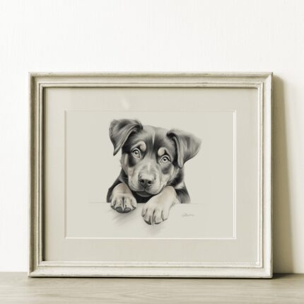 Rottweiler Portrait Fine Art Print