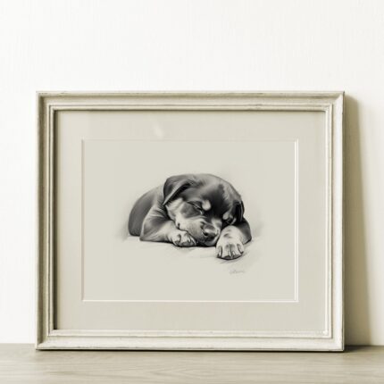 Rottweiler Portrait Fine Art Print