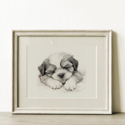 Shih Tzu Portrait Fine Art Print