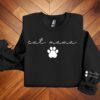 Personalised Cat Mama Sweatshirt with Cat Names on Sleeve