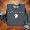 Personalised Cat Mama Sweatshirt with Cat Names on Sleeve