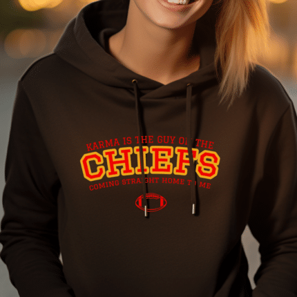 Taylor Swift Travis Kelce Karma Chiefs Hoodie