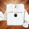 Personalised Cat Mama Sweatshirt with Cat Names on Sleeve