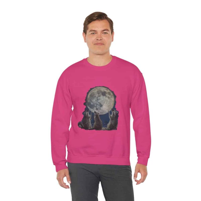 Vintage Funny Raccoon Moon Retro Sweatshirt