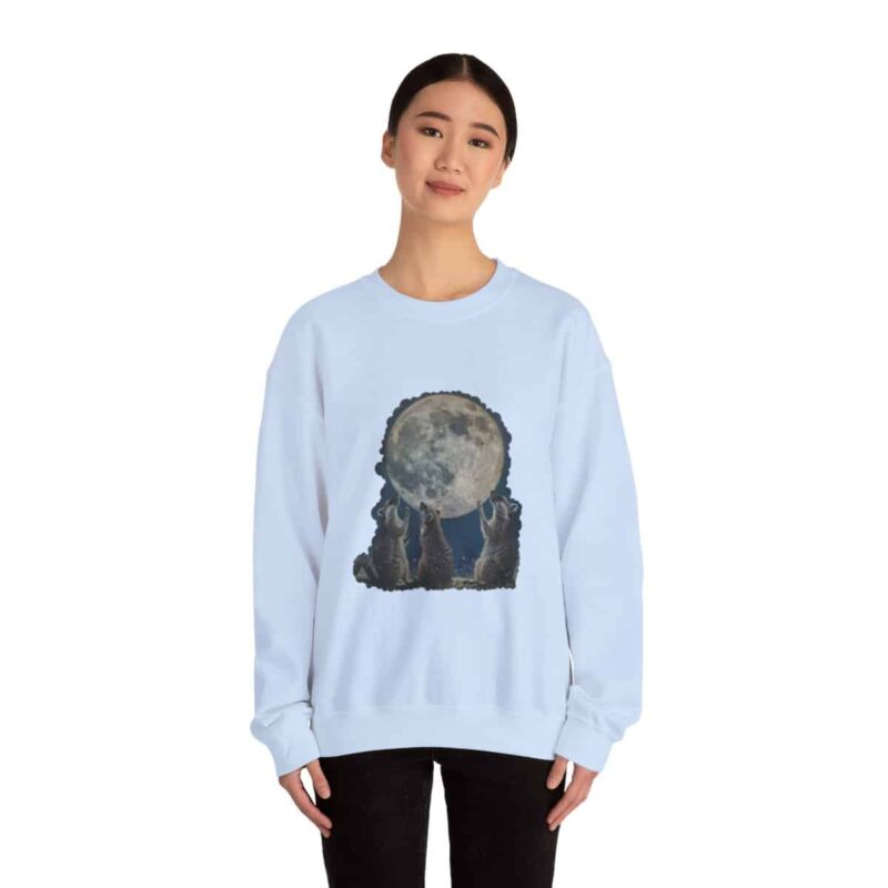 Vintage Funny Raccoon Moon Retro Sweatshirt