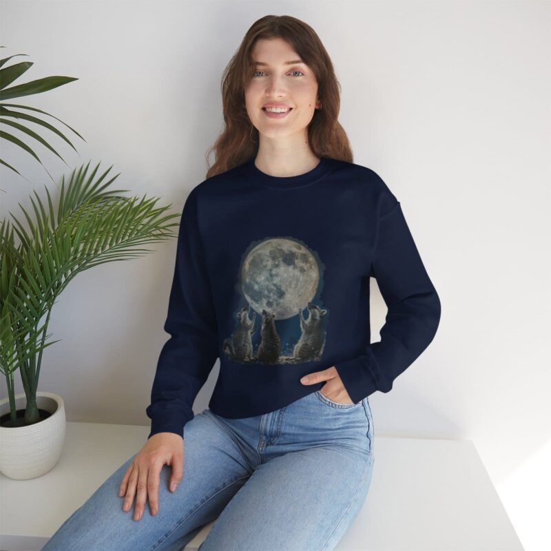 Vintage Funny Raccoon Moon Retro Sweatshirt