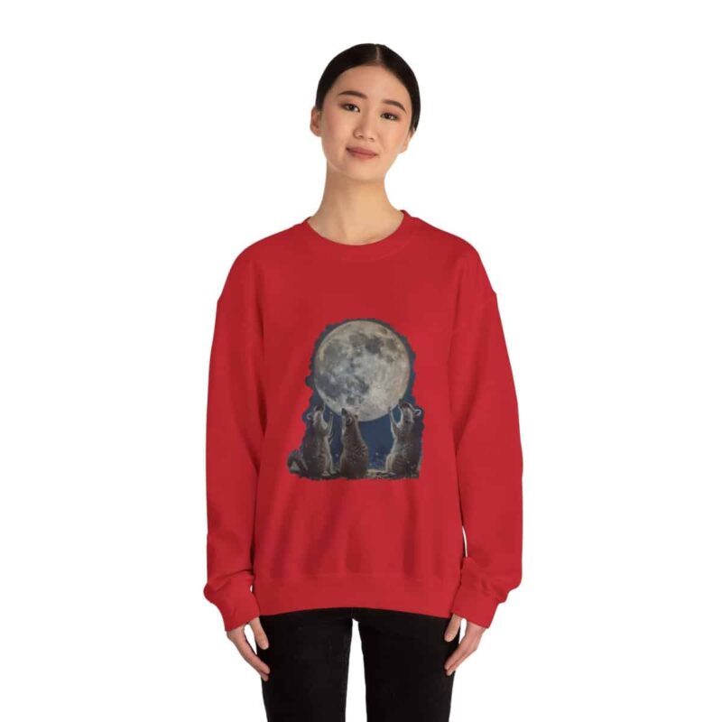 Vintage Funny Raccoon Moon Retro Sweatshirt