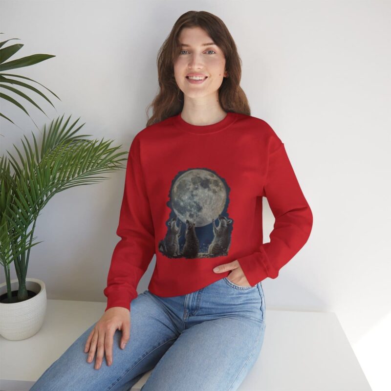 Vintage Funny Raccoon Moon Retro Sweatshirt