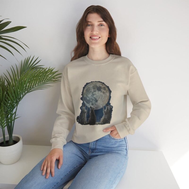 Vintage Funny Raccoon Moon Retro Sweatshirt