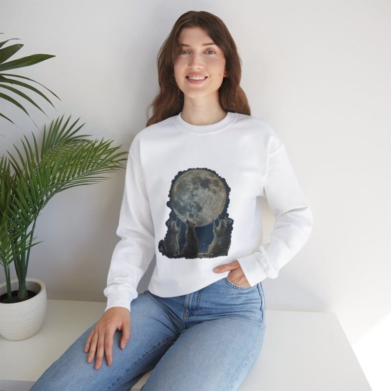 Vintage Funny Raccoon Moon Retro Sweatshirt