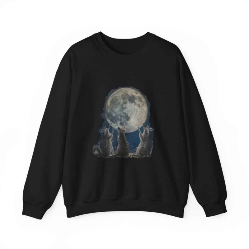 Vintage Funny Raccoon Moon Retro Sweatshirt