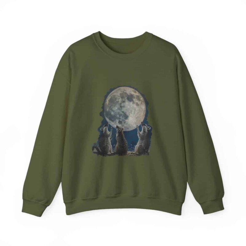 Vintage Funny Raccoon Moon Retro Sweatshirt