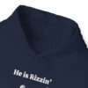 He is Rizzin' Funny Easter Hoodie - Jesus Playing Basketball