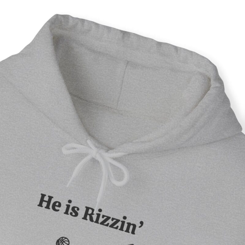 He is Rizzin' Funny Easter Hoodie - Jesus Playing Basketball