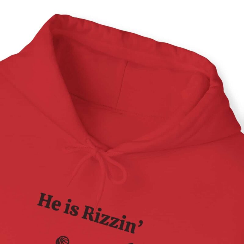 He is Rizzin' Funny Easter Hoodie - Jesus Playing Basketball