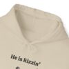 He is Rizzin' Funny Easter Hoodie - Jesus Playing Basketball