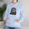 Vintage Retro Raccoon Moon Funny Hoodie