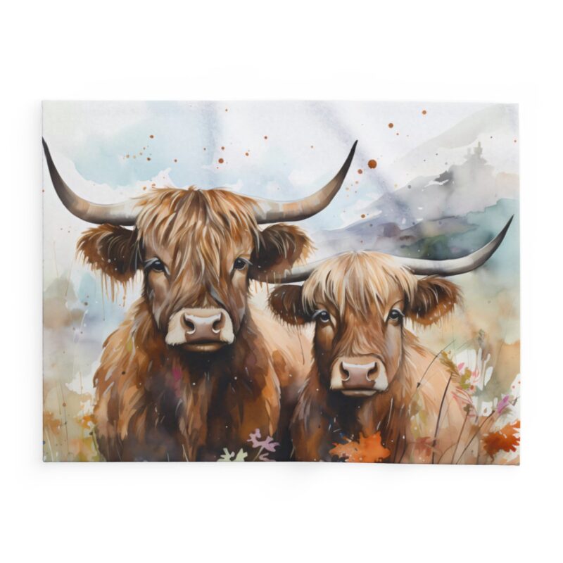 Highland Cows Arctic Fleece Blanket