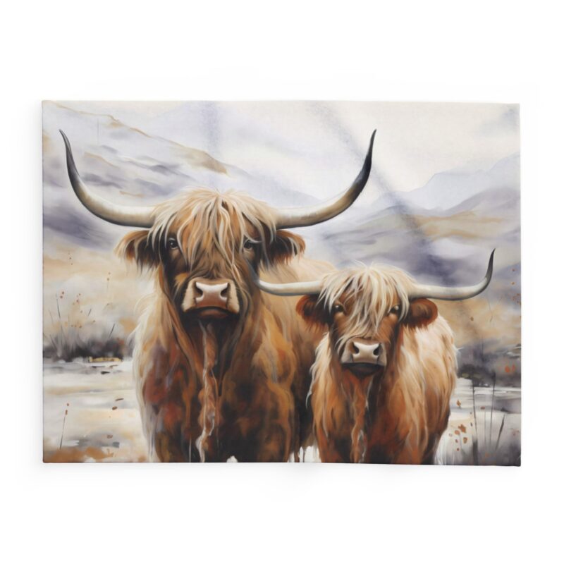 Highland Cows Arctic Fleece Blanket