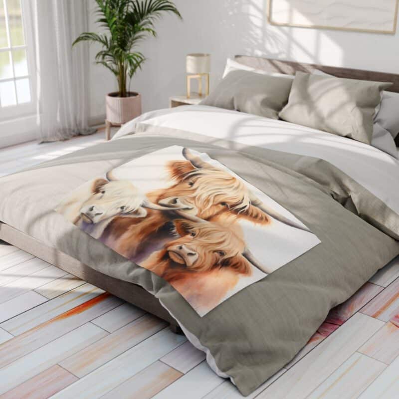 Highland Cows Arctic Fleece Blanket