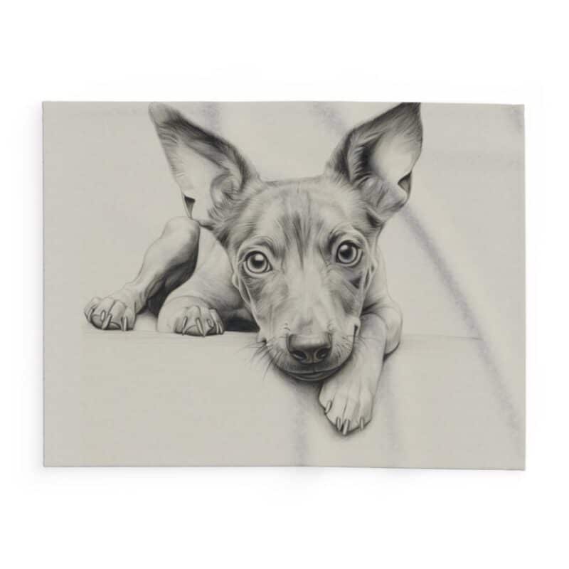 American Hairless Terrier Arctic Fleece Blanket