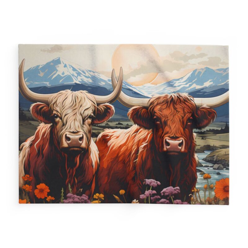 Highland Cows Arctic Fleece Blanket