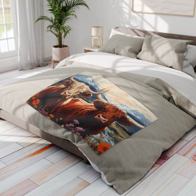 Highland Cows Arctic Fleece Blanket