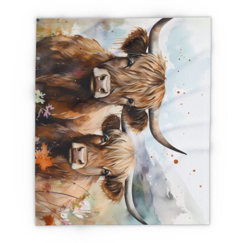 Highland Cows Arctic Fleece Blanket