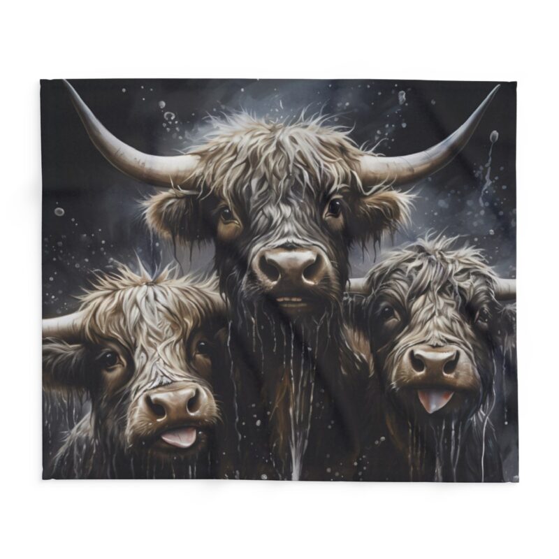 Highland Cows Arctic Fleece Blanket