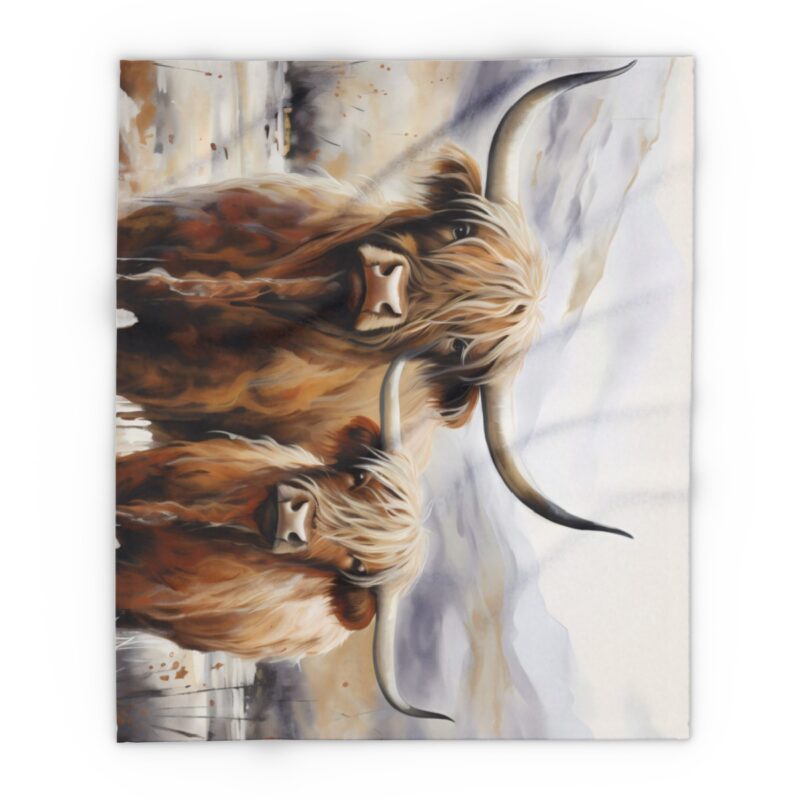 Highland Cows Arctic Fleece Blanket