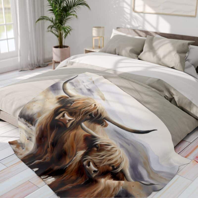 Highland Cows Arctic Fleece Blanket