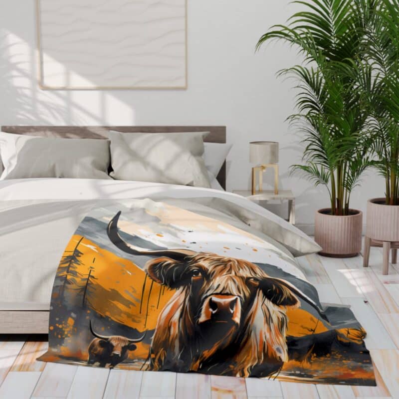 Highland Cows Arctic Fleece Blanket