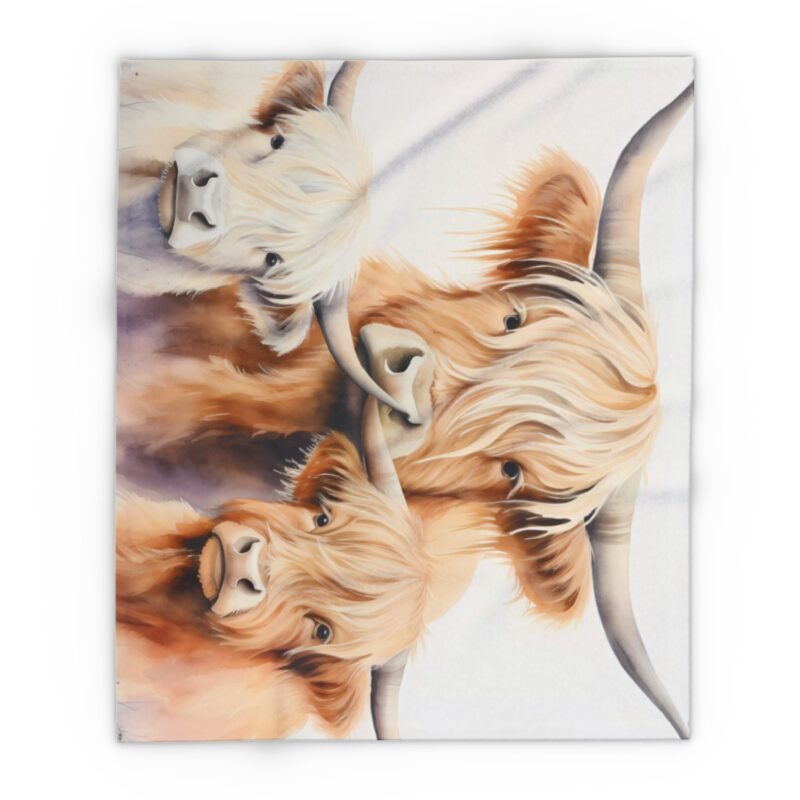 Highland Cows Arctic Fleece Blanket