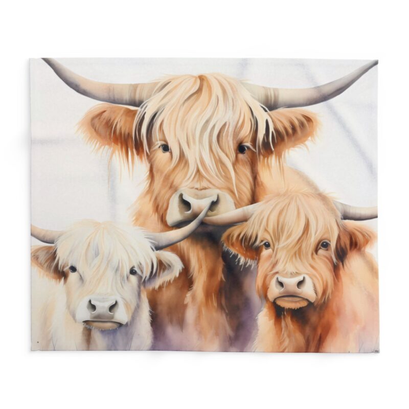 Highland Cows Arctic Fleece Blanket