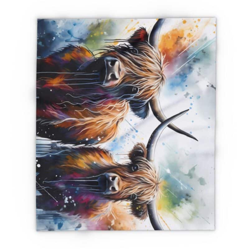 Highland Cows Arctic Fleece Blanket