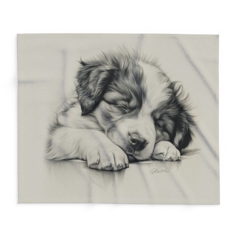 Australian Shepherd Dog Arctic Fleece Blanket