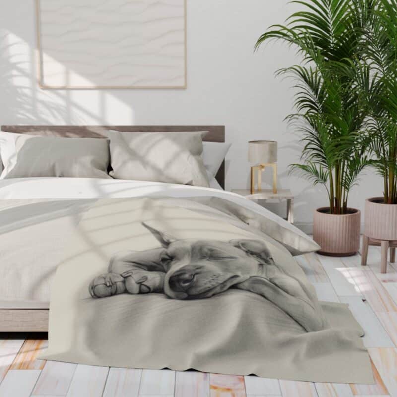 American Hairless Terrier Arctic Fleece Blanket