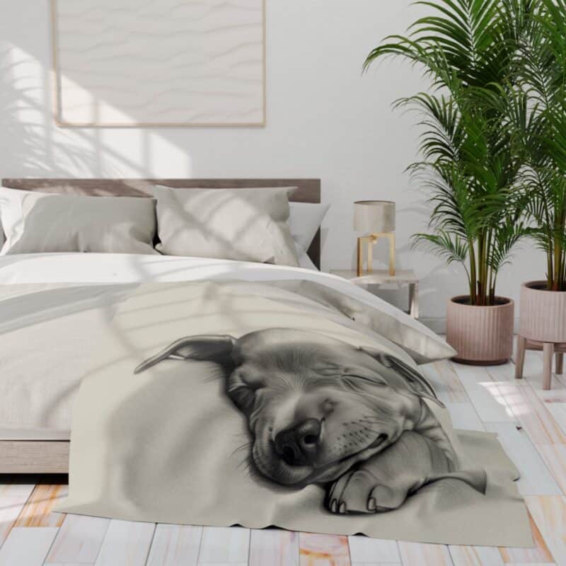 American Hairless Terrier Arctic Fleece Blanket