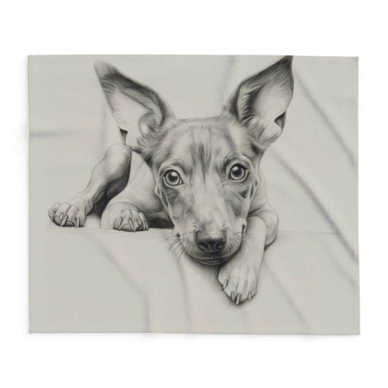 American Hairless Terrier Arctic Fleece Blanket