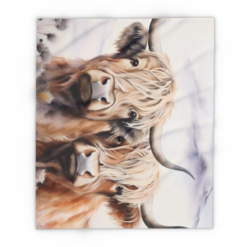 Highland Cows Arctic Fleece Blanket