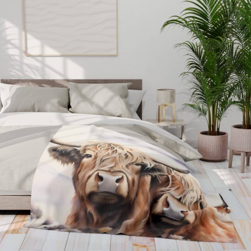 Highland Cows Arctic Fleece Blanket